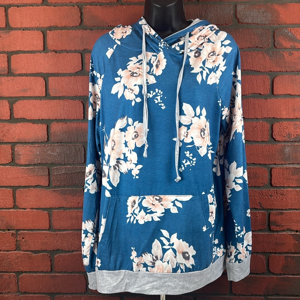 Angashion Hoodie Womans Large Floral‎